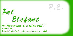 pal elefant business card